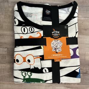 NEW Women's HYDE and EEK Glow in the Dark 2pc MUMMY Family Pajamas Small